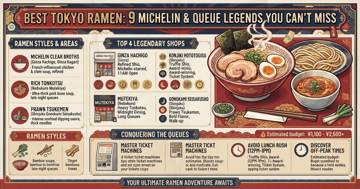 Michelin Star Ramen in Tokyo (2026): Ginza and Shinjuku’s Best Clear Broths