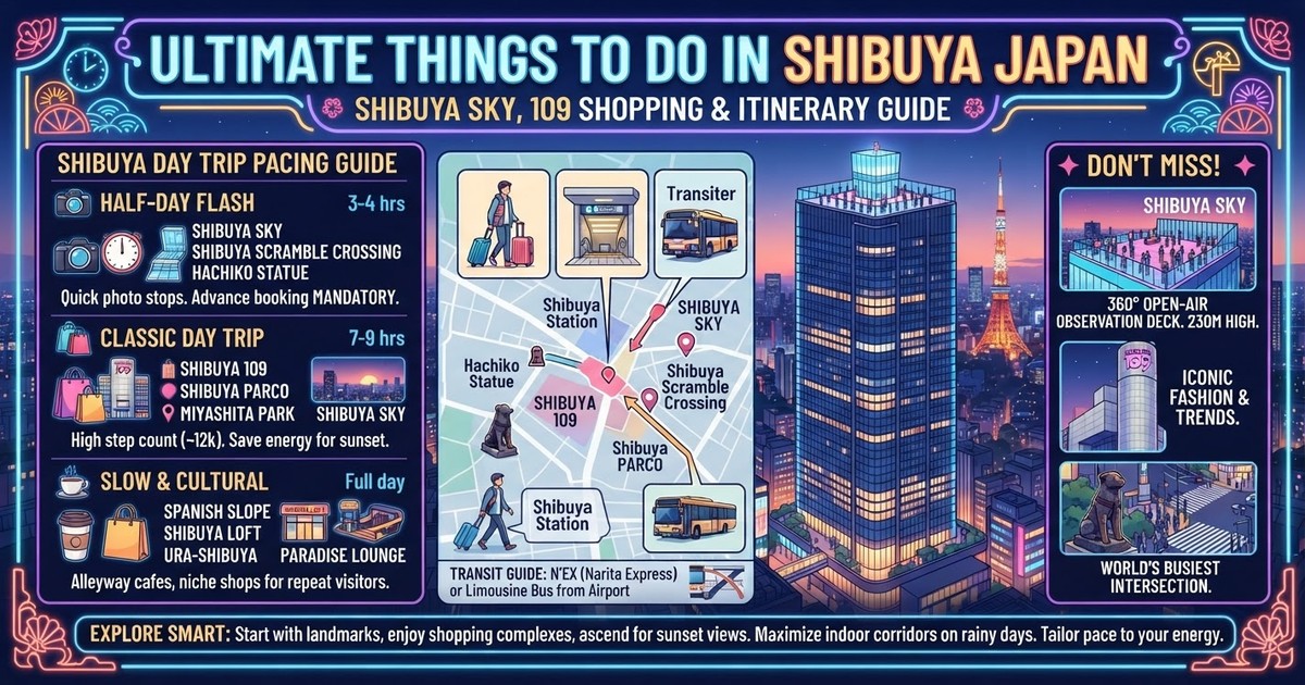 Ultimate Things to Do in Shibuya Japan (2026): Shibuya Sky, 109 Shopping & Itinerary