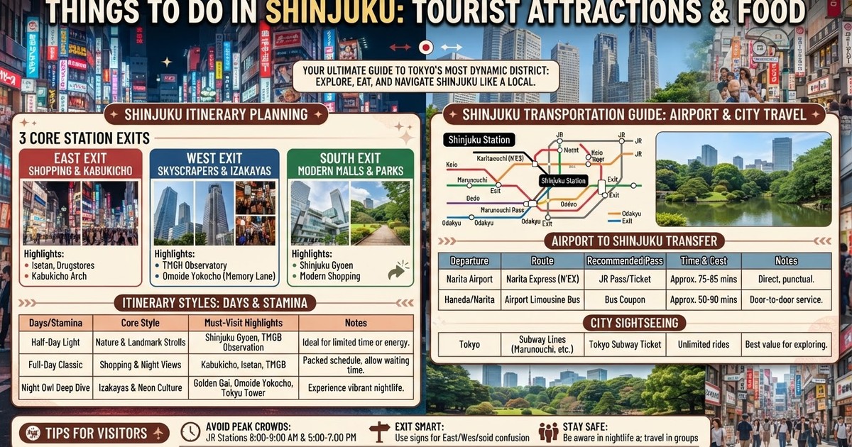 2026 Things to Do in Shinjuku: Tourist Attractions & Food