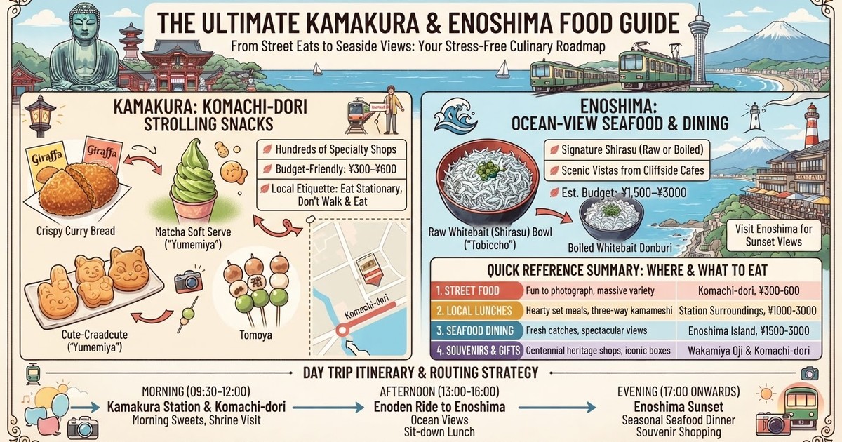 Ultimate Kamakura Food Guide 2026: Best Restaurants, Street Eats & Souvenirs