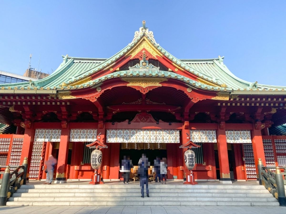 神田明神の朱塗り社殿