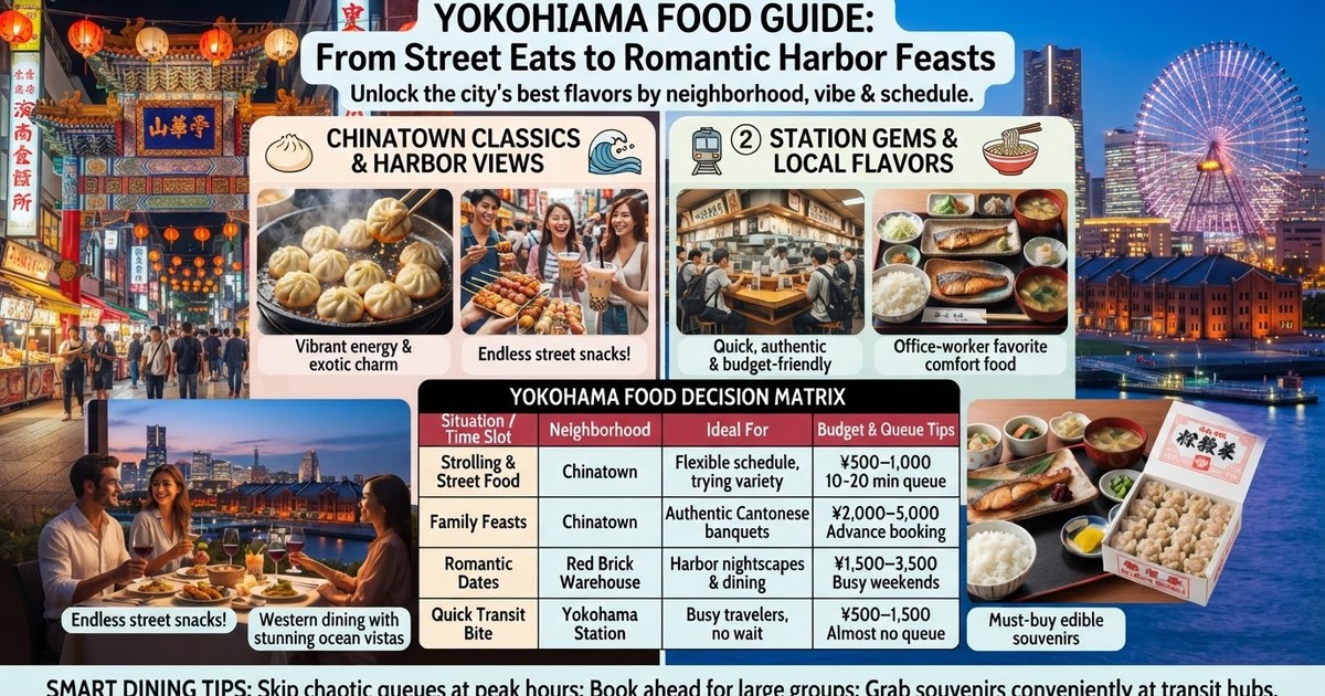 Yokohama Restaurants 2026: 10 Best Places to Eat, Chinatown Street Food & Scenic Harbor Dining