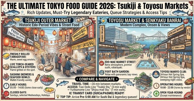 Tsukiji vs Toyosu Market 2026: Which Tokyo Seafood Hub Is Best?