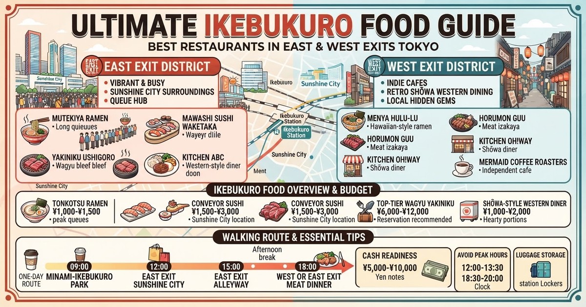 2026 Best Restaurants in Ikebukuro: East & West Exit Tokyo Food, Ramen Ikebukuro & Wagyu Guide