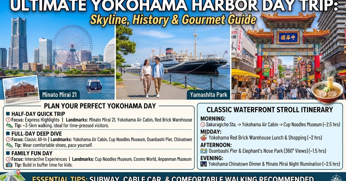 Best Yokohama Attractions & Day Trip Guide 2026: Itinerary & Hotels