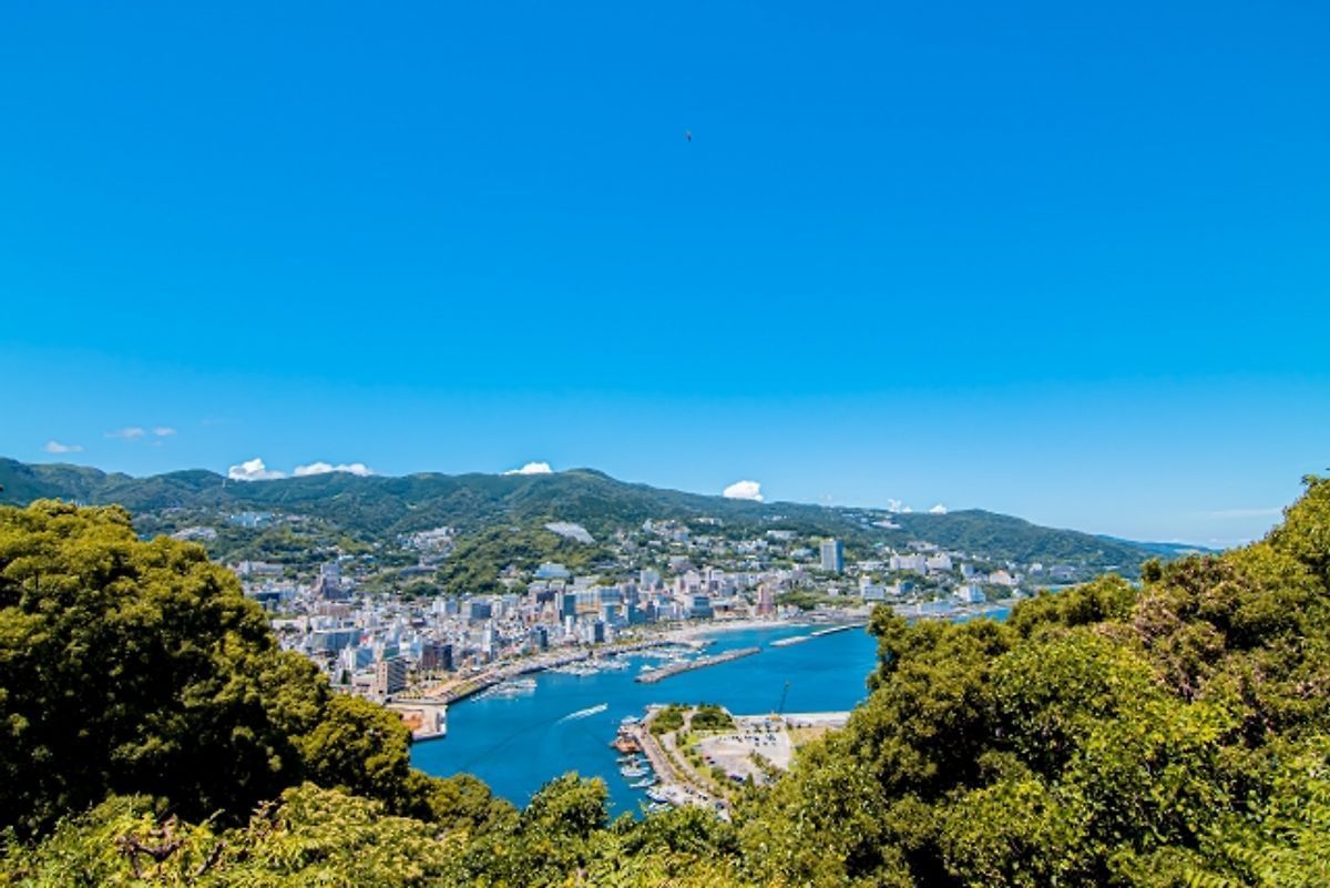 View of Atami City and Sagami Bay from Atami Castle