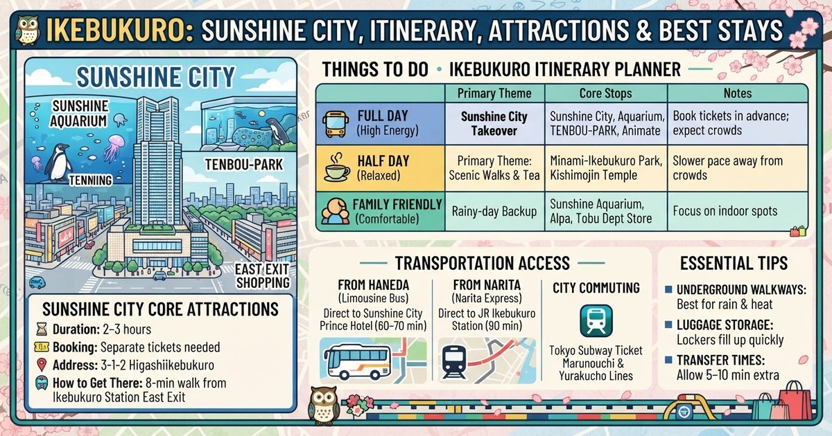 2026 Things to Do in Ikebukuro: Sunshine City, Itinerary, Attractions & Best Stays