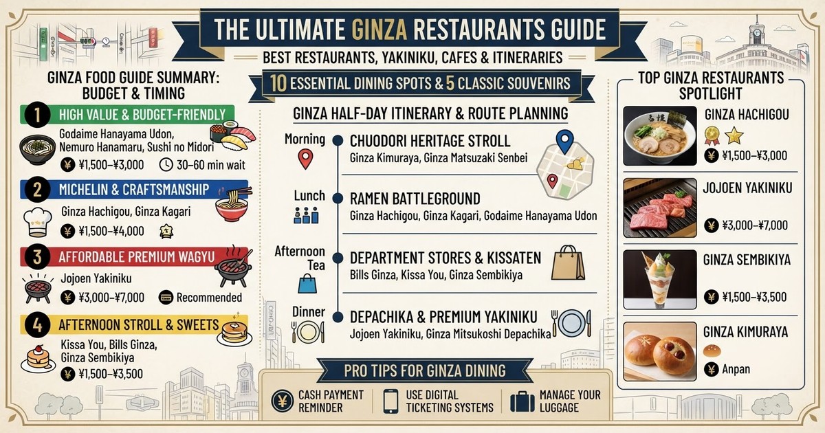 2026 Ultimate Ginza Restaurants Guide: Best Restaurants Ginza, Yakiniku Ginza, & Ginza Cafe Itineraries