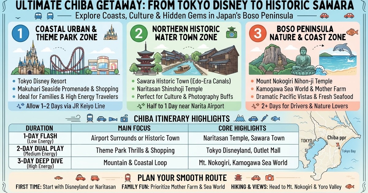 Chiba Itinerary 2026: 10 Must-Visit Attractions & Travel Tips