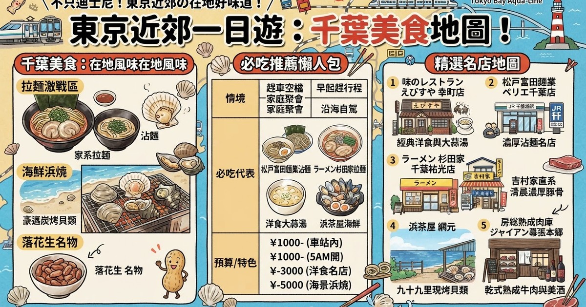 【2026千葉美食】10間必吃在地排隊名店推薦！拉麵、海鮮浜燒、伴手禮全攻略